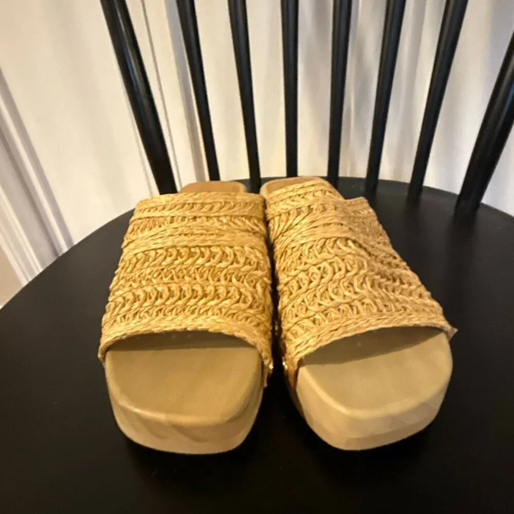 Kelsi Dagger Brooklyn woven studded clog sandal 6